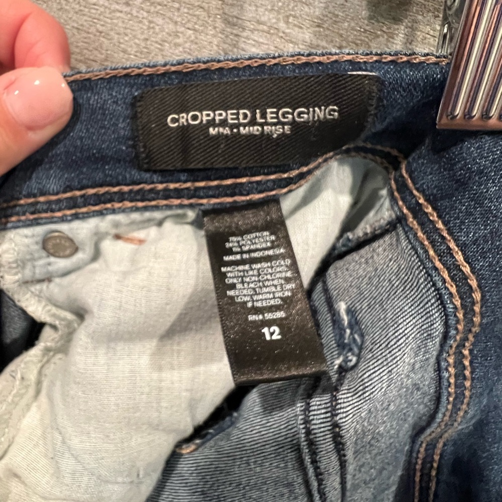 Express cropped skinny jeans